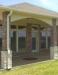 Patio cover built by All-Tex Home Improvement Services in the Houston area