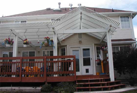 Pergola built by All-Tex Home Improvement Services in the Houston area