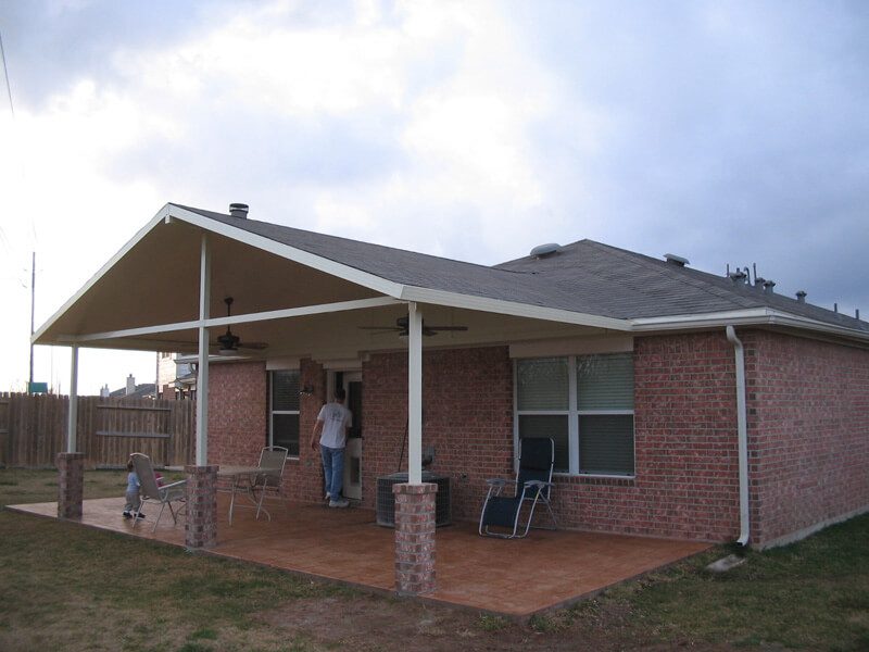 Patio cover built by All-Tex Home Improvement Services in the Houston area