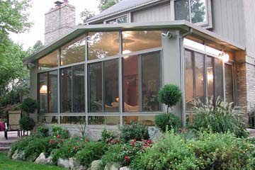 Sunroom enclosure built by All-Tex Home Improvement Services in the Houston area
