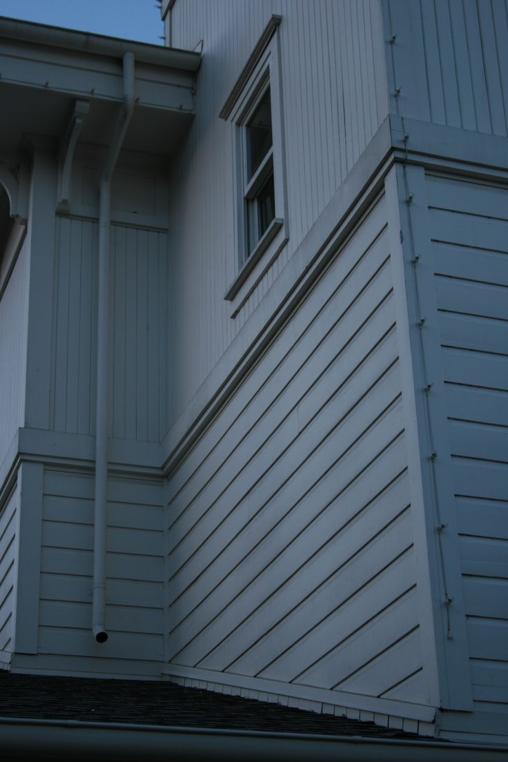 Replacement siding and trim on the exterior wall of a Houston home