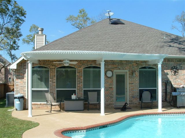 Pergola built by All-Tex Home Improvement Services in the Houston area