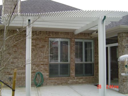 Pergola built by All-Tex Home Improvement Services in the Houston area