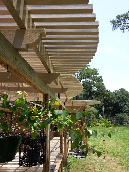 Pergola built by All-Tex Home Improvement Services in the Houston area
