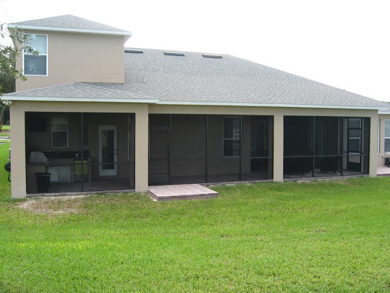 Screen enclosure built by All-Tex Home Improvement Services in the Houston area