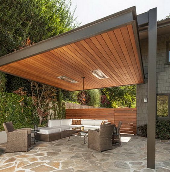 Patio cover built by All-Tex Home Improvement Services in the Houston area