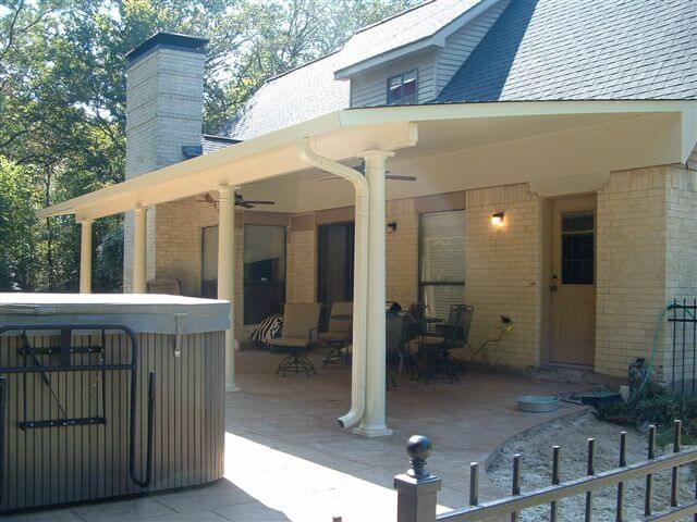 Patio cover built by All-Tex Home Improvement Services in the Houston area