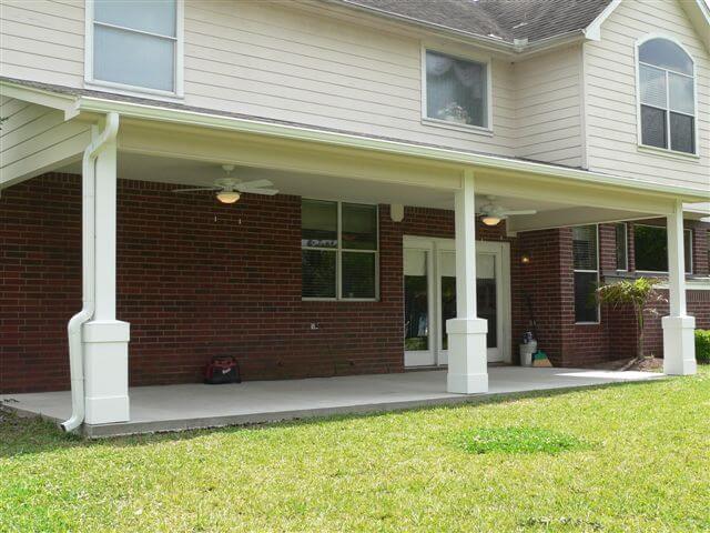 Patio cover built by All-Tex Home Improvement Services in the Houston area