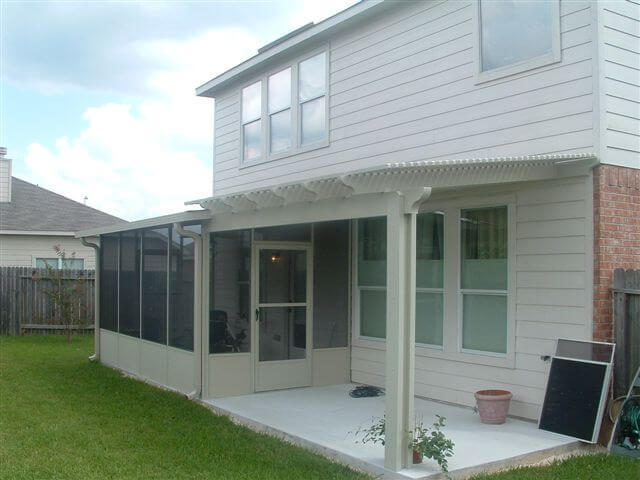 Screen enclosure built by All-Tex Home Improvement Services in the Houston area