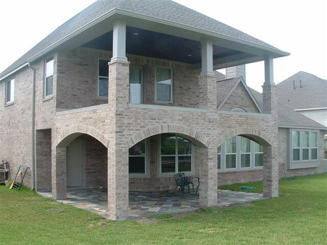 Patio cover built by All-Tex Home Improvement Services in the Houston area