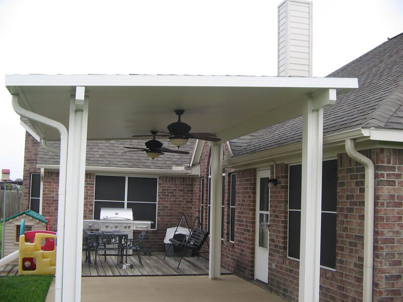 Patio cover built by All-Tex Home Improvement Services in the Houston area