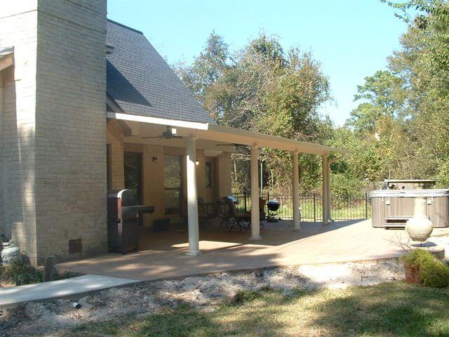 Patio cover built by All-Tex Home Improvement Services in the Houston area