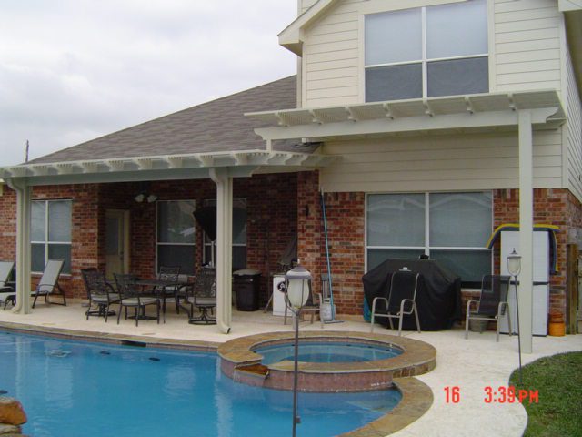 Pergola built by All-Tex Home Improvement Services in the Houston area